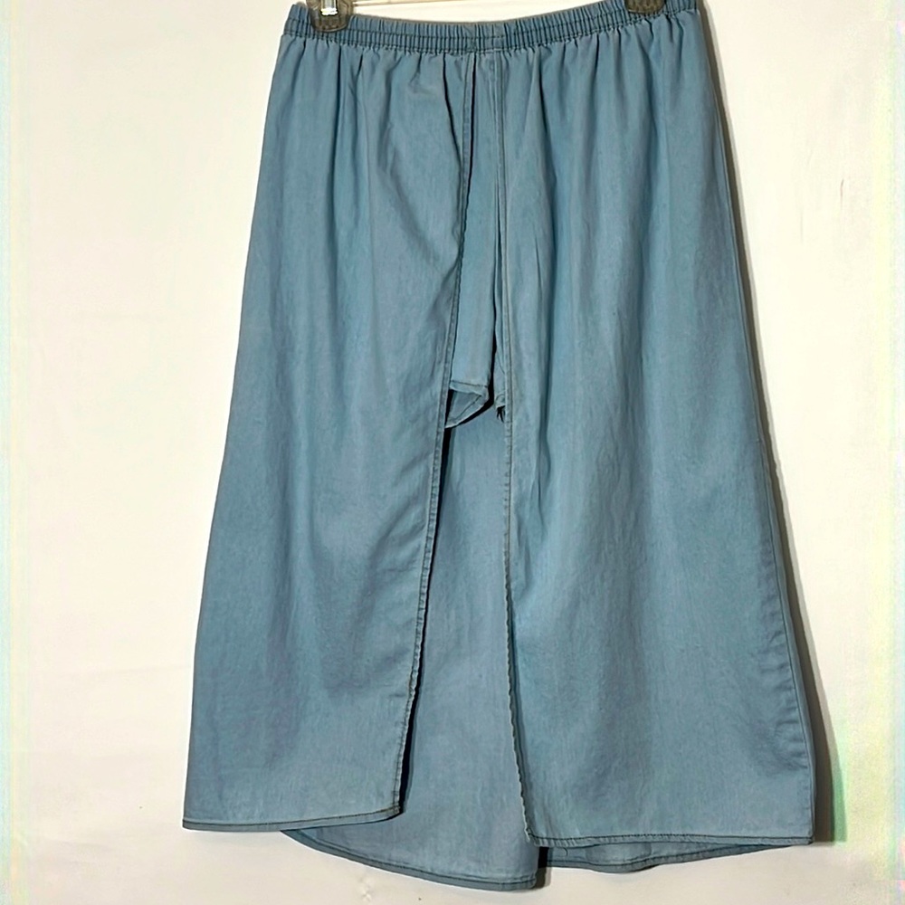 Girls Open Front Pull On Maxi Skirt with Attached Integrated Shorts Size 14/16